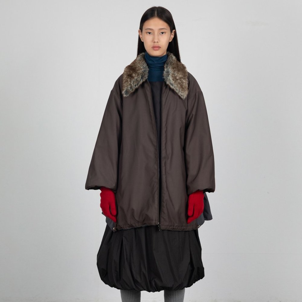 Amomento Quilted Reversible Coat